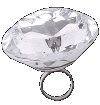 Giant Fake Wedding Diamond Ring