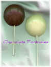 chocolate baseball lollipop