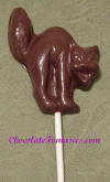Chocolate Cat Halloween Lollipop