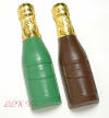 Chocolate champagne bottle
