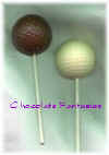 Chocolate Golf Ball Lollipop