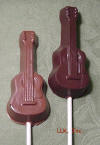 Guitar Chocolate Lollipop