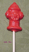 Fire Hydrant Chocolate Lollipop