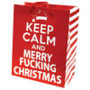 Keep Calm and Merry Fucking Christmas Bag