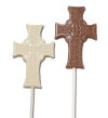 celtic cross chocolate lollipop