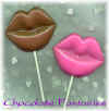 Chocolate Lips Lollipop