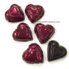 Madelaine Ultra Dark Chocolate Hearts 72% Burgundy Foil