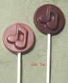 Music Note Chocolate Lollipop