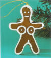 Adult Christmas Ornament xrated risque gingerbread girl