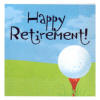 retirement golf napkins