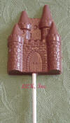 chocolate sand castle lollipop