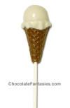 Chocolate Ice Cream Cone Lollipop