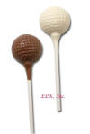 Golf ball chocolates on a tee