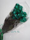 Green Foil Chocolate Roses St Patricks