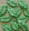 chocolate holly leaves