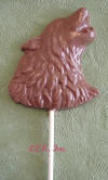Chocolate Warewolf Halloween Wolf Lollipop