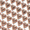 Bronze Foil Dark Chocolate Hearts