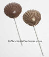 Chocolate Scallop Shell Lollipop