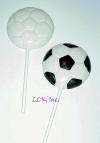 soccer ball chocolate lollipop