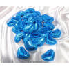 Blue Foil Wrapped Chocolate Hearts